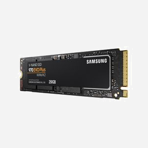 Samsung SSD 970 EVO Plus 250 Go M.2 2280 NVMe PCIe 3.0 x4 V-NAND MLC Lecture 3500 Mo/s Ecriture 2300 Mo/s Phoenix Controller - Miniature 3