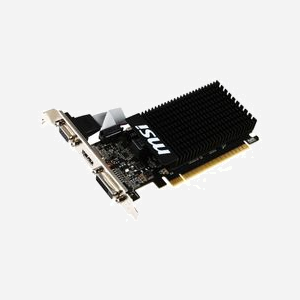 MSI GeForce GT 710 V809-2000R 2Go GDDR3, Fréquence GPU 954MHz, Sorties HDMI 1.4a/DVI-D/VGA, PCIe 2.0 x16, Refroidissement Passif, Low Profile - Miniature 2