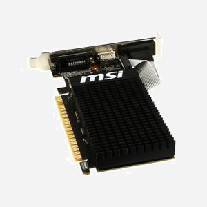 MSI GeForce GT 710 V809-2000R 2Go GDDR3, Fréquence GPU 954MHz, Sorties HDMI 1.4a/DVI-D/VGA, PCIe 2.0 x16, Refroidissement Passif, Low Profile - Miniature 3