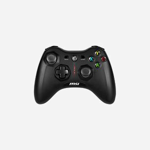 MSI Force GC30 V2 Noire - Manette de Jeu Analogique/Numérique USB 2.0/Sans Fil - PC, Android - Batterie 600 mAh - Câble 2m
