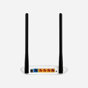 TP-Link TL-WR841N Routeur Wi-Fi 4 Monobande 2.4GHz 300Mbps Fast Ethernet 10/100 RJ-45, IPv4/IPv6, WEP/WPA/WPA2, Pare-feu SPI, 2 Antennes Externes - Miniature 2