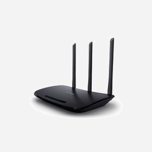 TP-Link TL-WR940N-V6 Routeur Wi-Fi 4 Monobande 2.4GHz 450Mbps Fast Ethernet 5 Ports RJ-45, Sécurité WEP/WPA/WPA2, 3 Antennes 5dBi, Noir - Miniature 2