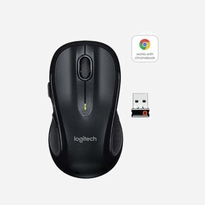 Logitech M510 Souris Laser RF sans fil 2.4 GHz 5 Boutons Programmables - Compatible Windows, macOS, Linux, ChromeOS - Alimentation 4xAA