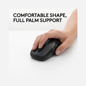 Logitech M510 Souris Laser RF sans fil 2.4 GHz 5 Boutons Programmables - Compatible Windows, macOS, Linux, ChromeOS - Alimentation 4xAA - Miniature 3