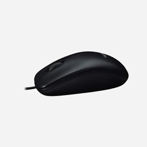 Logitech LGT-M90 Souris Optique USB 1000 DPI Ambidextre 2 Boutons Gris - Compatible Windows/macOS/Linux - Réf: 910-001793 - Miniature 3