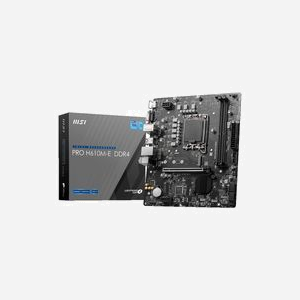 MSI PRO H610M-E DDR4 : Carte mère micro ATX Intel H610, Socket LGA 1700, DDR4 jusqu'à 64GB 3200MHz, M.2, SATA III, Gigabit Ethernet
