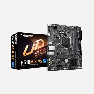 GIGABYTE H510M K V2 : Carte mère micro ATX Intel H470 Express LGA 1200, DDR4, M.2, Gigabit Ethernet, compatible Intel Core i3/i5/i7/i9 - Miniature 1