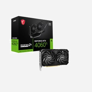 MSI GeForce RTX 4060 Ti VENTUS 2X BLACK 8G OC, 8 Go GDDR6, PCIe 4.0, 2565 MHz, NVIDIA CUDA, DirectX 12 Ultimate, 3x DisplayPort 1.4a, HDMI 2.1a - Miniature 2