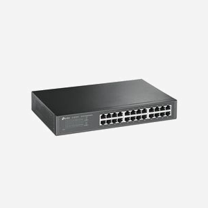 TP-Link TL-SG1024D-V6 : Switch 24 ports Gigabit Ethernet 10/100/1000 Non-géré, capacité 48 Gbit/s, table MAC 8K, QoS, montage rack, Gris - Miniature 2