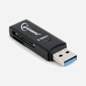 Gembird UHB-CR3-01 Lecteur Cartes Mémoire USB 3.2 Gen 1 (3.1 Gen 1) Noir, Supports MS, MicroSDXC, MiniSDHC, SD, SDHC, SDXC, Chipset GL3233