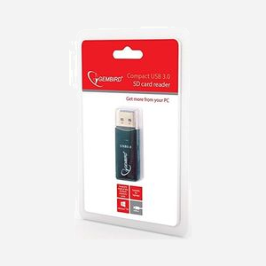 Gembird UHB-CR3-01 Lecteur Cartes Mémoire USB 3.2 Gen 1 (3.1 Gen 1) Noir, Supports MS, MicroSDXC, MiniSDHC, SD, SDHC, SDXC, Chipset GL3233 - Miniature 2