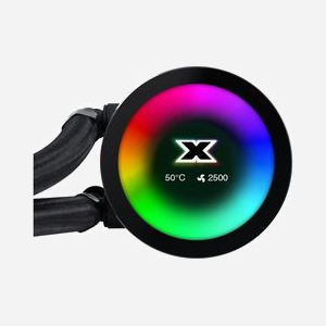 Xigmatek FROZR-O 240 : Refroidisseur liquide CPU, 2 ventilateurs 12cm, 1800-2500 tr/min, 28dB, 60 CFM, sockets Intel/AMD, éclairage LED RGB - Miniature 3