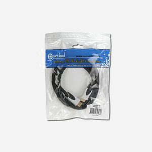 Connectland CL-CAB31005 : Câble HDMI 3m, Type A (Standard) Mâle/Mâle, Noir/Blanc, Compatible Plug and Play - Miniature 3