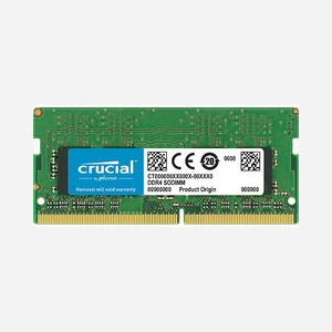 Crucial CT4G4SFS8266 : Module Mémoire DDR4 4Go 2666MHz SO-DIMM 260-pin 1.2V CL19 Unbuffered pour Ordinateur Portable
