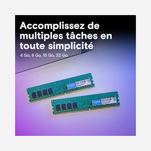 Crucial Module Mémoire 8 Go DDR4 3200 MHz CL22 Unbuffered DIMM 1.2V - CT8G4DFRA32A pour PC/Serveur, Configuration 1024M x 64 - Miniature 4