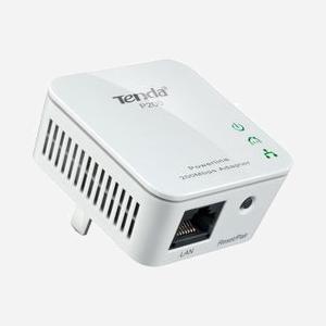 Tenda P200-TWIN : Kit de 2 Adaptateurs CPL 200 Mbit/s, 1x Fast Ethernet RJ-45, HomePlug AV, AES 128-bit, QoS, Blanc, 53x27x53mm, CE/FCC/RoHS - Miniature 1