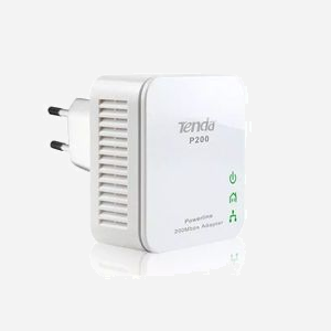 Tenda P200-TWIN : Kit de 2 Adaptateurs CPL 200 Mbit/s, 1x Fast Ethernet RJ-45, HomePlug AV, AES 128-bit, QoS, Blanc, 53x27x53mm, CE/FCC/RoHS - Miniature 2