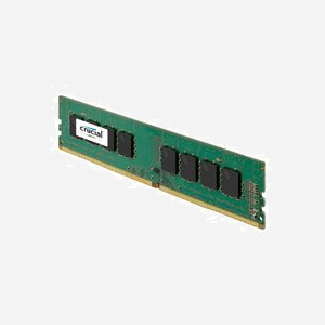 Crucial DDR4 4Go 2400MHz DIMM 288-pin PC4-19200 CL17 1.2V Unbuffered Non-ECC Module Mémoire 1x4Go Organisation X8 based - Miniature 2