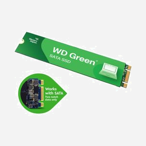 Western Digital Green SN350 240Go SSD M.2 PCIe 3.0 NVMe - Lecture 2400Mo/s, Ecriture 900Mo/s - WDS240G2G0C - TBW 60 - 80x22x2.38mm - Miniature 2