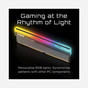 Klevv CRAS X RGB 16GB (2x8GB) DDR4 3200MHz PC/Serveur, DIMM 288-pin, Latence CAS 16, 1.35V, Unbuffered, Module 1024Mx64 - Miniature 3