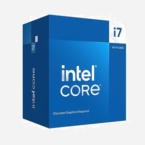 Processeur Intel Core i7-14700F, 20 Cœurs (8P+12E), 28 Threads, 5.4 GHz Turbo, 33 Mo Smart Cache, LGA 1700, DDR5/DDR4, 65W, sans GPU intégré - Miniature 1