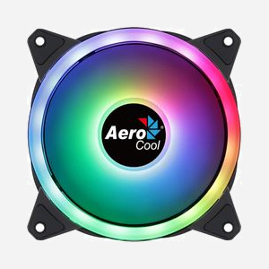 Aerocool DUO12PRO - Kit de 3 ventilateurs 120mm pour Boîtier PC, 1000 RPM, 19.7 dB, 33.4 CFM, Roulement Hydraulique, LED RGB, Connecteur 6-pin