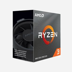 AMD Ryzen 3 4300G 3.8GHz Socket AM4 65W, 4 cœurs/8 threads, 4Mo L3 Cache, Radeon Graphics 1700 MHz, DDR4-3200