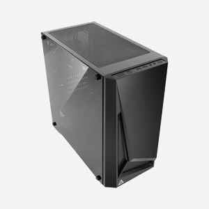 Antec DP301M Micro Tower Noir, Micro ATX/Mini-ITX, 2x3.5" & 2x2.5", 4 slots d'extension, Vent. Arrière 120mm, Vitre trempée, USB 3.2 Gen 1 - Miniature 2