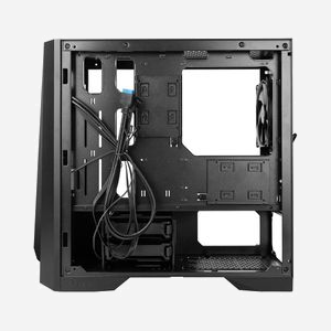 Antec DP301M Micro Tower Noir, Micro ATX/Mini-ITX, 2x3.5" & 2x2.5", 4 slots d'extension, Vent. Arrière 120mm, Vitre trempée, USB 3.2 Gen 1 - Miniature 4