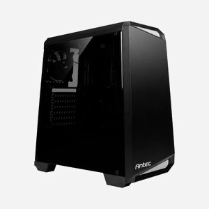 Antec NX100 Boîtier PC Midi Tower ATX/micro ATX/Mini-ITX Noir/Gris, 2x 3.5", 2x 2.5", USB 3.2 Gen 1, Vent. arrière 120mm, sans alimentation - Miniature 1