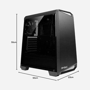 Antec NX100 Boîtier PC Midi Tower ATX/micro ATX/Mini-ITX Noir/Gris, 2x 3.5", 2x 2.5", USB 3.2 Gen 1, Vent. arrière 120mm, sans alimentation - Miniature 5
