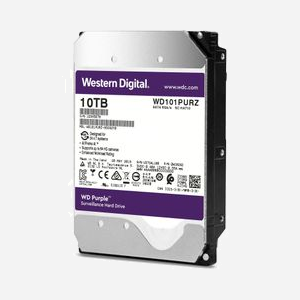 Western Digital Purple WD102PURZ - HDD 10To 7200RPM 256Mo Cache 3.5" SATA III 6Gbit/s - Surveillance 24/7 - Charge de travail 360To/an - Miniature 2