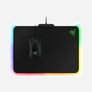 Razer Firefly Noir - Surface de souris micro-texturée 355x255x4mm, rétroéclairage Chroma, 1 port USB 2.0, base antidérapante - RZ02-01350100-R3M1