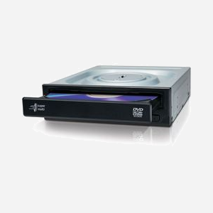 Hitachi-LG GH24NSD5.ARAA10B Graveur DVD±RW Interne 24x Noir SATA - Support M-DISC - Compatible Windows 10 - Dimensions 146x165x41.3mm