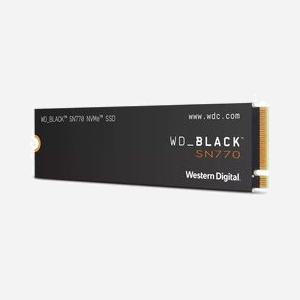 Western Digital Black SN770 SSD 500Go M.2 PCIe 4.0 NVMe 2280 - Lecture 5000Mo/s, Écriture 4000Mo/s, IOPS Lecture 460K, IOPS Écriture 800K - Miniature 2