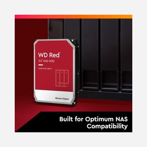 Western Digital Red WD60EFAX - HDD NAS 6 To, 3.5", 5400 tr/min, 256 Mo Cache, SATA III, jusqu'à 180 To/an, MTBF 1M heures - Miniature 3