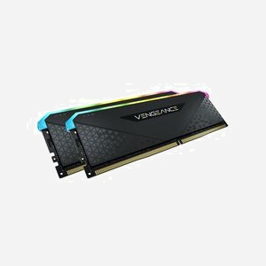 Corsair Vengeance RGB 32Go (2x16Go) DDR4 3200MHz DIMM 288-pin CL16 XMP 2.0 Radiateur Noir, Compatible Intel/AMD 300/400/500/600 Series - Miniature 3