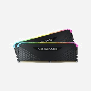 Corsair Vengeance RGB 32Go (2x16Go) DDR4 3200MHz DIMM 288-pin CL16 XMP 2.0 Radiateur Noir, Compatible Intel/AMD 300/400/500/600 Series - Miniature 4
