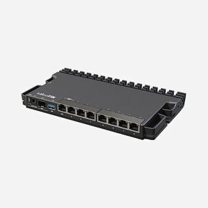 Mikrotik RB5009UG+S+IN Routeur 2.5 Gigabit Ethernet, 1 port RJ-45, 7 ports Gigabit Ethernet, 1 port SFP+, USB 3.2 Gen 1, PoE, Noir - Miniature 1
