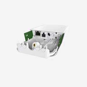 Mikrotik wAP R RBWAPR-2ND Point d'accès 2.4GHz 300Mbps Ethernet 10/100 PoE Blanc, antenne 2dBi, alimentation 9-30V, -40°C à 60°C - Miniature 3