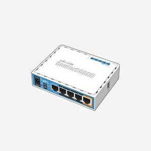 Mikrotik hAP ac lite RB952UI-5AC2ND : Point d'accès WiFi 2.4/5GHz 733Mbps, 5x Ethernet 10/100, PoE, USB 2.0, 64MB RAM, 16MB Flash, Blanc - Miniature 1