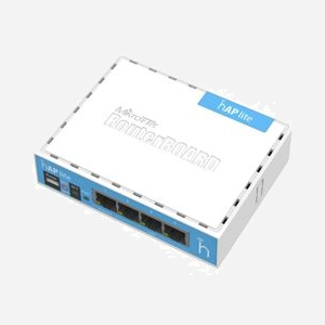 Mikrotik hAP lite RB941-2ND : Routeur 2.4 GHz, 4 ports Ethernet 10/100, CPU Qualcomm 650 MHz, 32 Mo RAM, WiFi 802.11b/g/n, Antenne 1.5 dBi, Blanc - Miniature 1