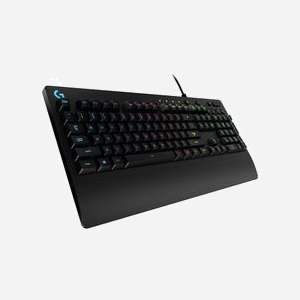 Logitech G G213 Prodigy Clavier Gamer USB AZERTY Français Noir, Rétroéclairage RGB, Anti-Ghosting, Résistant aux éclaboussures, Repose-poignets - Miniature 2