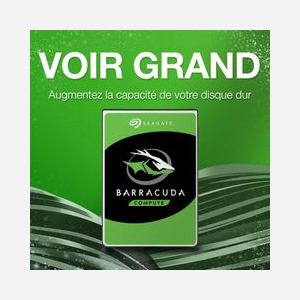 Seagate Barracuda ST1000DM010 HDD 1 To 3.5" SATA III 7200 RPM 64 Mo, Transfert 210 MiB/s, Consommation 5.3W, Température 0-60°C - Miniature 3