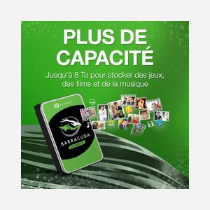 Seagate Barracuda ST1000DM010 HDD 1 To 3.5" SATA III 7200 RPM 64 Mo, Transfert 210 MiB/s, Consommation 5.3W, Température 0-60°C - Miniature 4