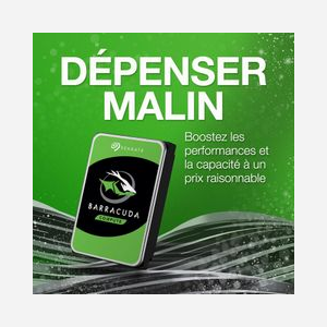 Seagate Barracuda ST1000DM010 HDD 1 To 3.5" SATA III 7200 RPM 64 Mo, Transfert 210 MiB/s, Consommation 5.3W, Température 0-60°C - Miniature 5