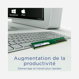 Integral Mémoire DDR4 8GB 3200MHz PC4-25600 DIMM 288-pin Unbuffered Non-ECC CL22 1.2V - Miniature 3