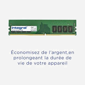 Integral Mémoire DDR4 8GB 3200MHz PC4-25600 DIMM 288-pin Unbuffered Non-ECC CL22 1.2V - Miniature 4