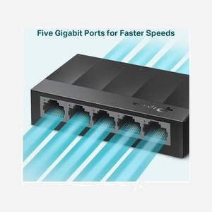TP-Link LS1005G-V1 Switch Non-Géré 5 Ports Gigabit Ethernet 10/100/1000 RJ-45, 10 Gbit/s, MAC 2000 entrées, IEEE 802.3i/u/x, Montage Mural - Miniature 3