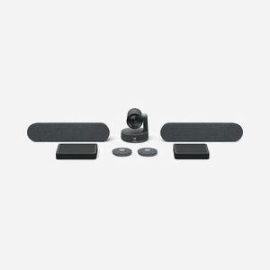 Logitech TAPRAPMSTLNV2 : Système visioconférence Microsoft Teams Rooms Large, 4K Ultra HD, zoom 15x, écran 10.1" tactile, Windows 10 IoT, Intel Core i5-1145G7E, 256GB HDD